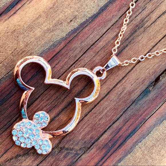 ROSE GOLD Crystal Mickey GIFT SET - Picture 4 of 6